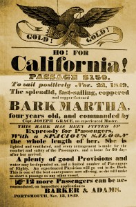 Broadside for the Martha, Hampton Historical Society.